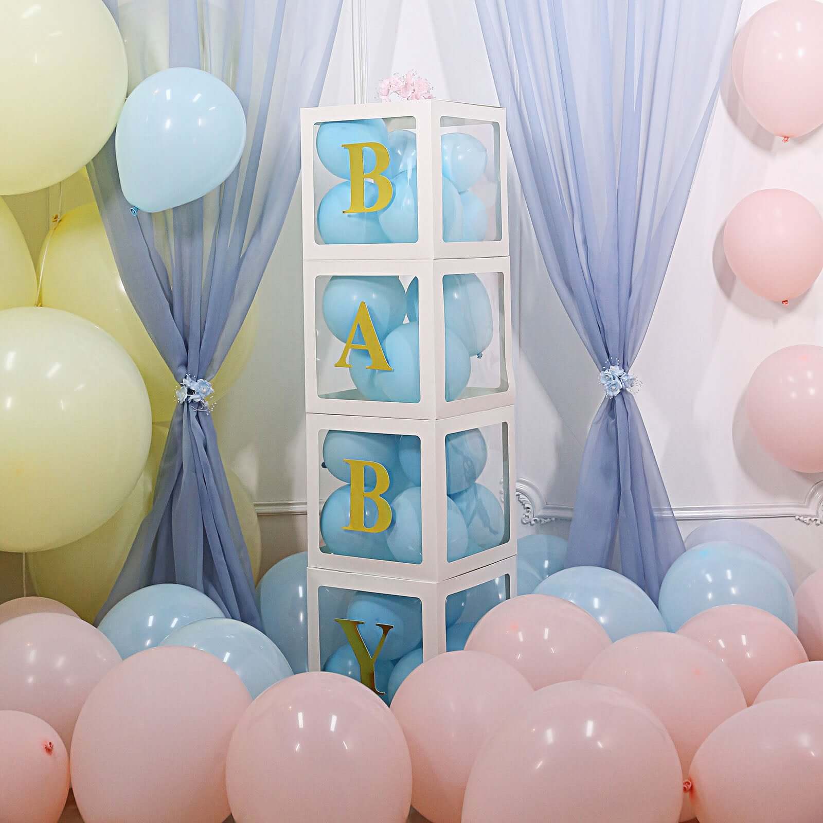 4-Pack Stickers Banner Custom Alphabet "X" Design Gold - Text Stick-On Decorative Letters 5"