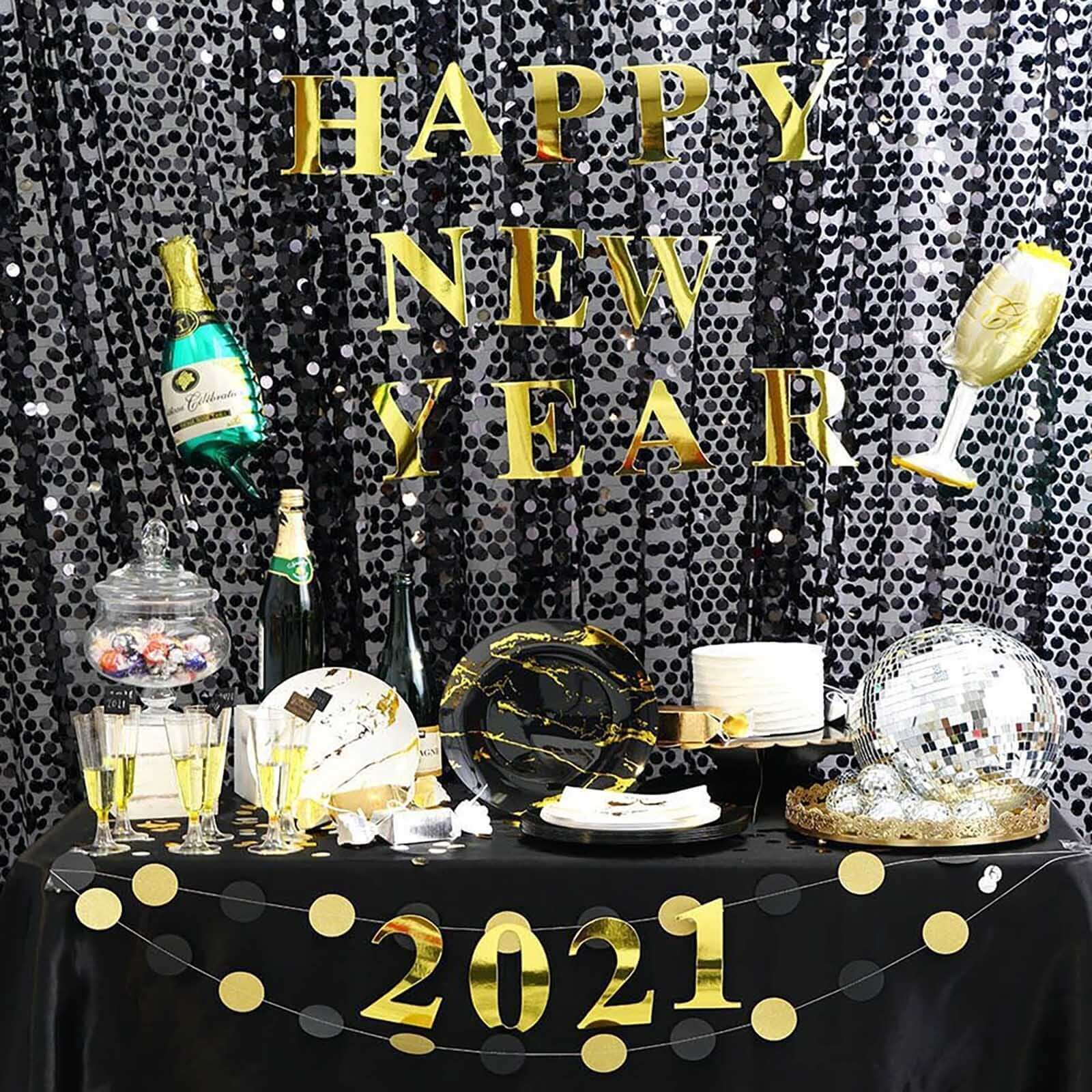 4-Pack Stickers Banner Custom 0-9 Number "3" Design Gold - Milestone Age and Date Stick-On Numbers 5"