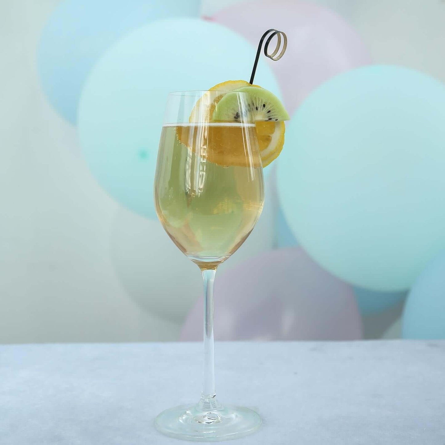 100-Pack Bamboo Cocktail Sticks Black Loop Ring Decorative Top Design - Eco Friendly Party Picks 5"