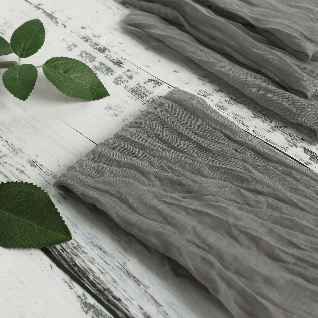 5 Pack Gauze Cheesecloth 24"x19" Napkins Gray Reusable Dinner Napkins