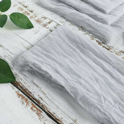 5 Pack Gauze Cheesecloth 24"x19" Napkins Silver Reusable Dinner Napkins