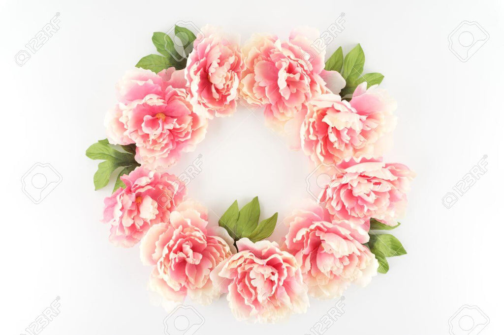 Set of 6 Mint Apple Green Peony 3D Paper Flowers Wall Decor - 7",9",11"