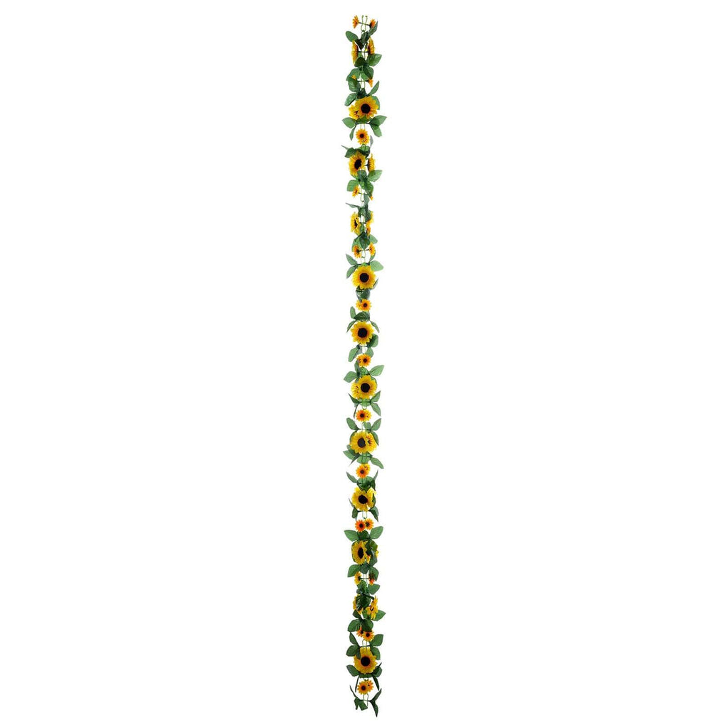 6.5ft Artificial Silk Sunflower Table Garland, Flower Vine Chain