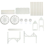 Mini Wooden Dessert Display Candy Cart Sweet Stall Design Natural - Tabletop Cupcake Stand 25"