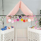 2 Pack 7" Dusty Rose Artificial Silk Rose Kissing Ball, Flower Ball