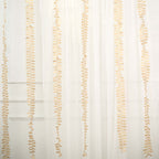 Taffeta Ribbon Sash with 4" Leaf Petal Design Champagne 50ft - Sophisticated Artificial Fabric Garland
