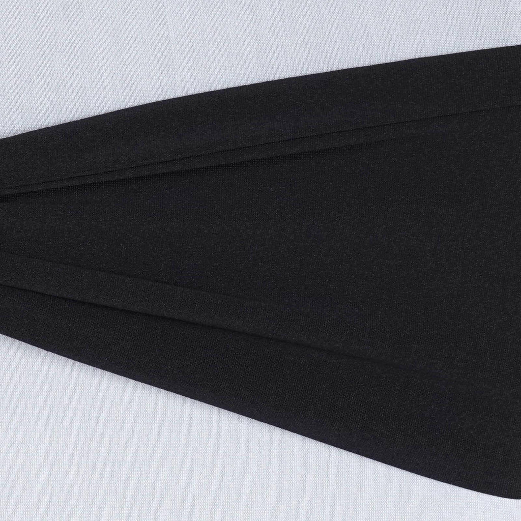 5 Pack Stretch Spandex Chair Sashes Black - Fitted Finish Two Ply Heavy Duty Chair Bands 5"x12"