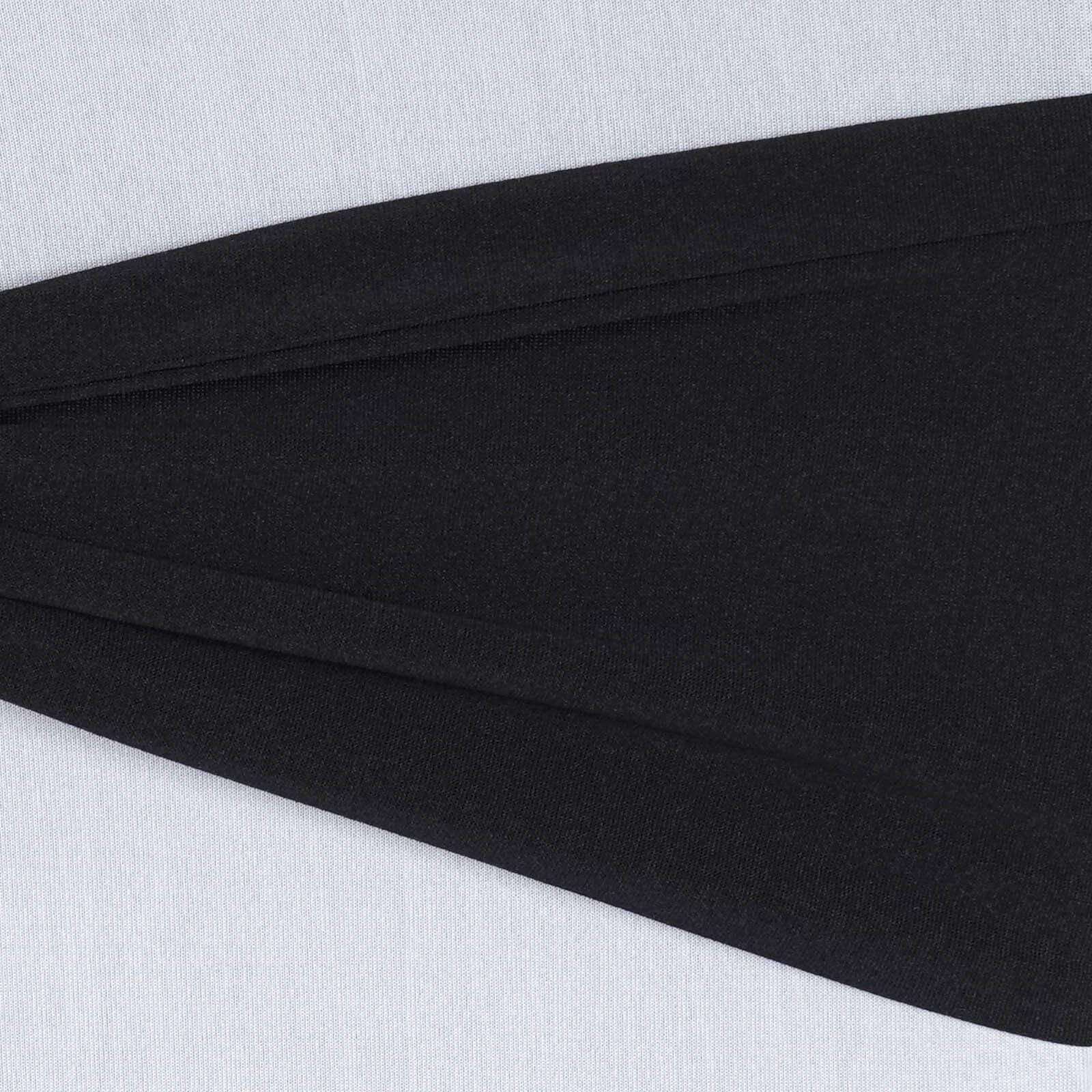 5 Pack Stretch Spandex Chair Sashes Black - Fitted Finish Two Ply Heavy Duty Chair Bands 5"x12"