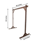 7ft Heavy Duty Wooden Square Wedding Arbor Photography Backdrop Stand