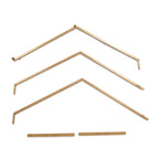 Hexagon Wedding Arch Table Centerpiece Metal Gold - Self - Standing Geometric Flower Balloon Stand 21" - Bell Racket Store