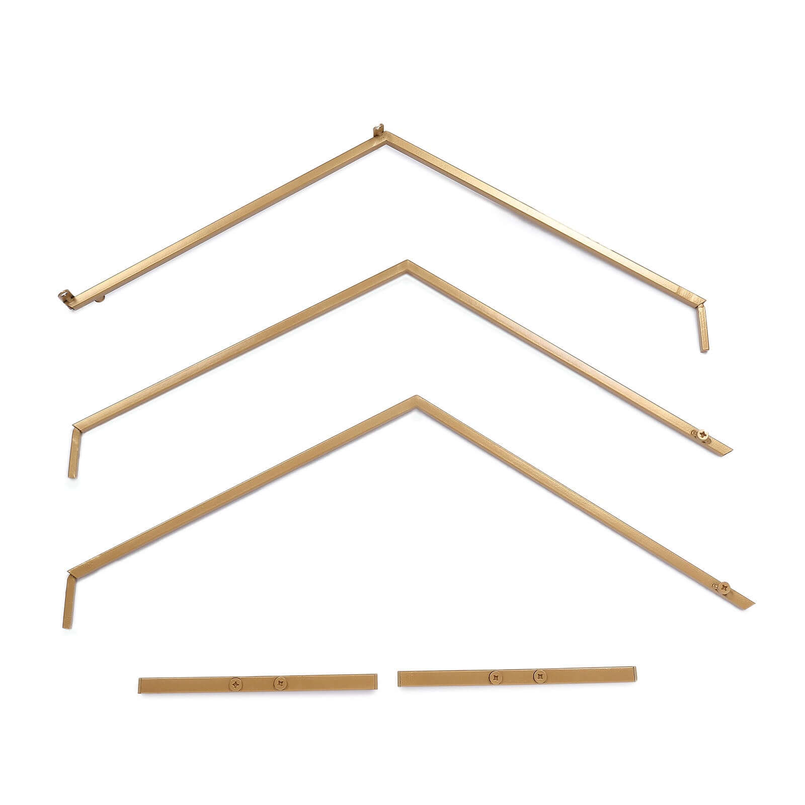 Hexagon Wedding Arch Table Centerpiece Metal Gold - Self - Standing Geometric Flower Balloon Stand 21" - Bell Racket Store