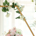 Hexagon Wedding Arch Table Centerpiece Metal Gold - Self - Standing Geometric Flower Balloon Stand 21" - Bell Racket Store