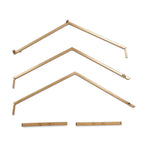 Hexagon Wedding Arch Table Centerpiece Metal Gold - Self - Standing Geometric Flower Balloon Stand 24" - Bell Racket Store