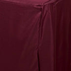 Fitted Polyester 72"x30" Rectangle Tablecloth Burgundy - Durable Table Cover