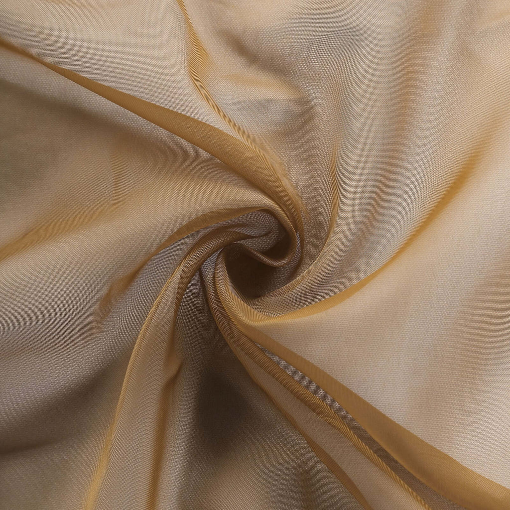 Chiffon 6ft Table Runner Gold - Chic Flowy & Lightweight Table Decor