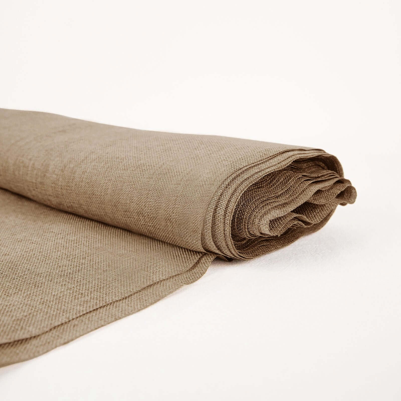 54"x10 Yards Natural faux Burlap Fabric Roll, Jute Linen DIY Fabric Bolt