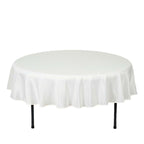Polyester 90" Round Tablecloth Ivory - Stain & Wrinkle-Resistant Table Cover