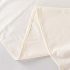 Premium Polyester 120" Round Tablecloth Ivory - Seamless 220GSM Wrinkle-Resistant Design Table Cover