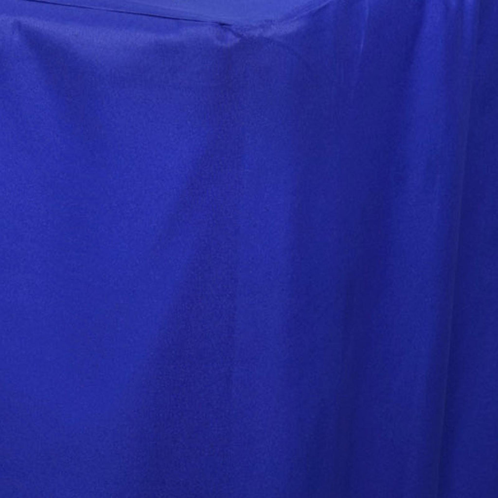 Fitted Polyester 96"x30" Rectangle Tablecloth Royal Blue - Durable and Easy to Maintain Table Cover