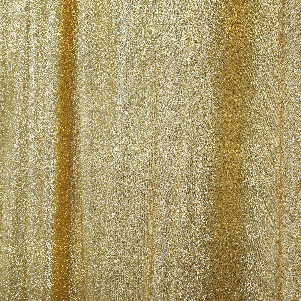 20ftx10ft Champagne Metallic Shimmer Tinsel Event Curtain Drapes, Backdrop Event Panel