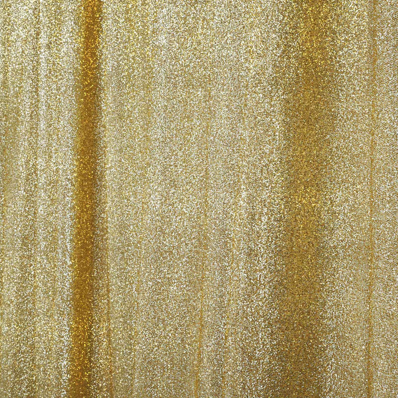 20ftx10ft Champagne Metallic Shimmer Tinsel Event Curtain Drapes, Backdrop Event Panel
