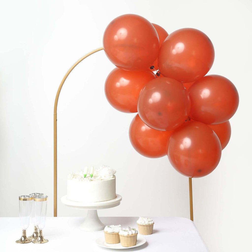 25 Pack 12" Matte Pastel Terracotta (Rust) Helium Air Latex Party Balloons