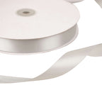 100 Yards 7/8" Silver Single Face Decorative Satin Ribbon