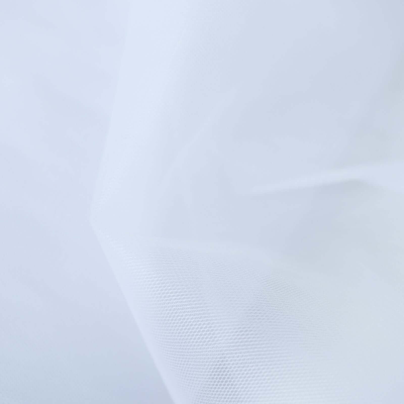 108"x50 Yards White Tulle Fabric Bolt, DIY Craft Fabric Roll