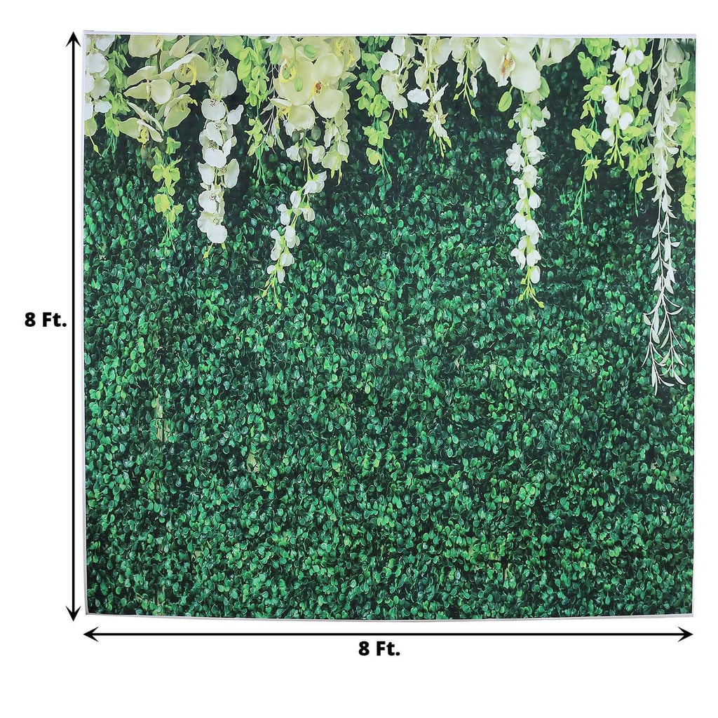 8ftx8ft Greenery Grass and Vines Print Vinyl Photo Shoot Backdrop