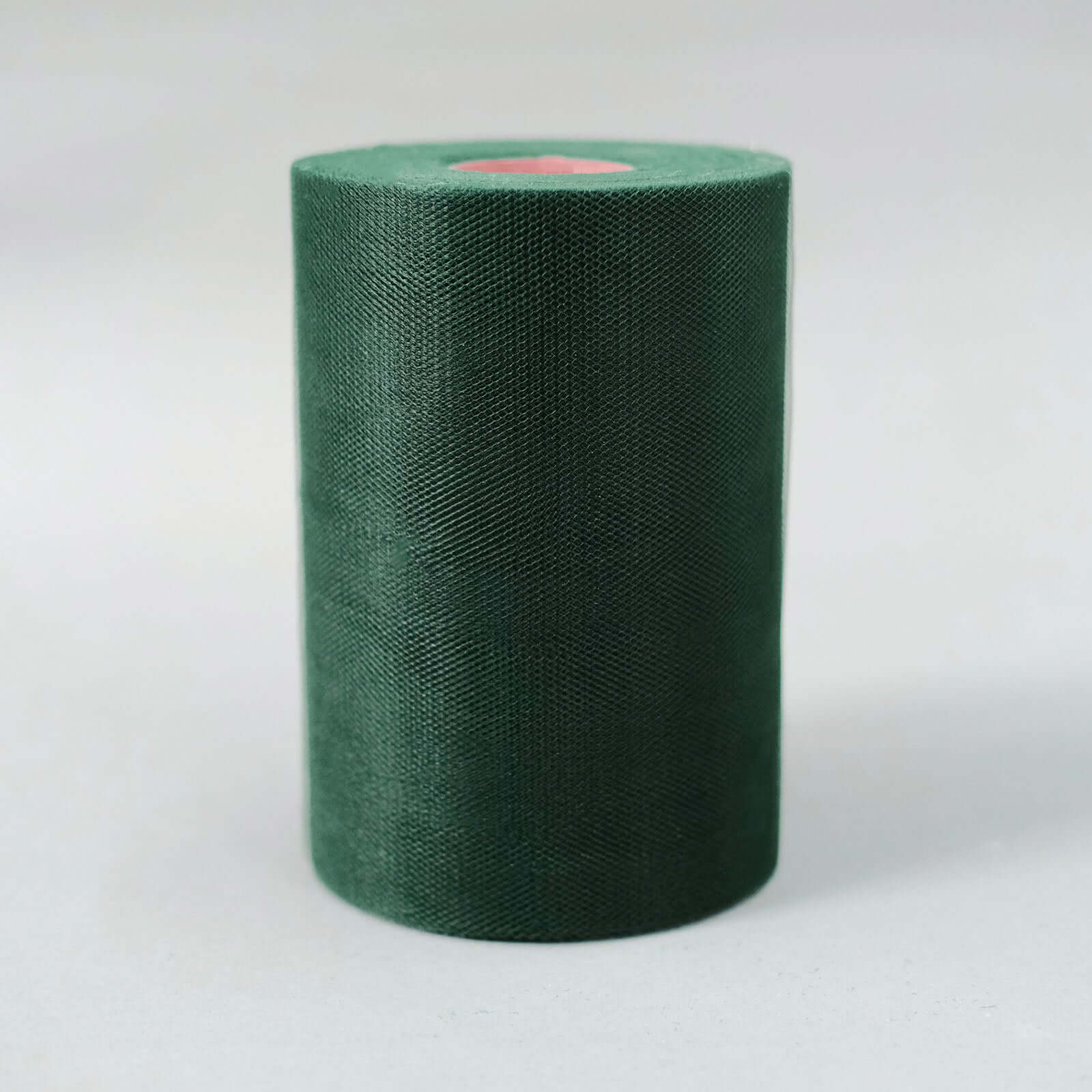 6"x100 Yards Hunter Emerald Green Tulle Fabric Bolt, Sheer Fabric Spool Roll For Crafts