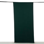 Hunter Emerald Green 4 - Way Stretch Spandex Event Curtain Drapes, Wrinkle Free Backdrop Event Panel with Rod Pockets - 5ftx10ft - Bell Racket Store
