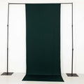 Hunter Emerald Green 4 - Way Stretch Spandex Event Curtain Drapes, Wrinkle Free Backdrop Event Panel with Rod Pockets - 5ftx12ft - Bell Racket Store