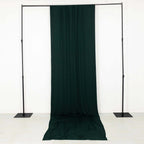 Hunter Emerald Green 4 - Way Stretch Spandex Event Curtain Drapes, Wrinkle Free Backdrop Event Panel with Rod Pockets - 5ftx16ft - Bell Racket Store