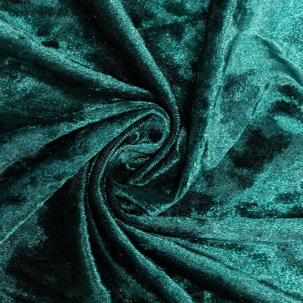 Hunter Emerald Green Crushed Velvet Backdrop Curtain â€“ 5ft x 10ft Event Drape with Rod Pocket, Privacy Panel for Photo Booths & Events - Bell Racket Store