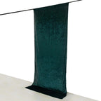 Hunter Emerald Green Crushed Velvet Backdrop Curtain â€“ 5ft x 12ft Event Drape with Rod Pocket, Privacy Panel for Photo Booths & Events - Bell Racket Store