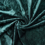 Hunter Emerald Green Crushed Velvet Backdrop Curtain â€“ 5ft x 12ft Event Drape with Rod Pocket, Privacy Panel for Photo Booths & Events - Bell Racket Store
