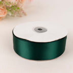 50 Yards 1.5" Hunter Emerald Green Single Face Decorative Satin Ribbon