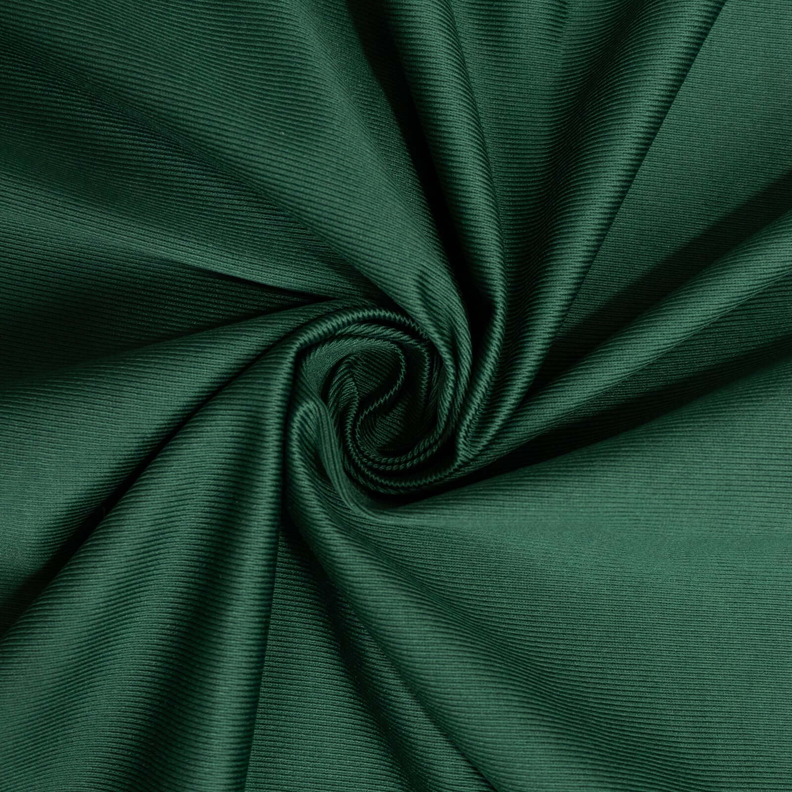 Hunter Emerald Green Scuba Polyester Event Curtain Drapes, Durable Flame Resistant Backdrop Event Panel Wrinkle Free with Rod Pockets - 5ftx14ft - Bell Racket Store