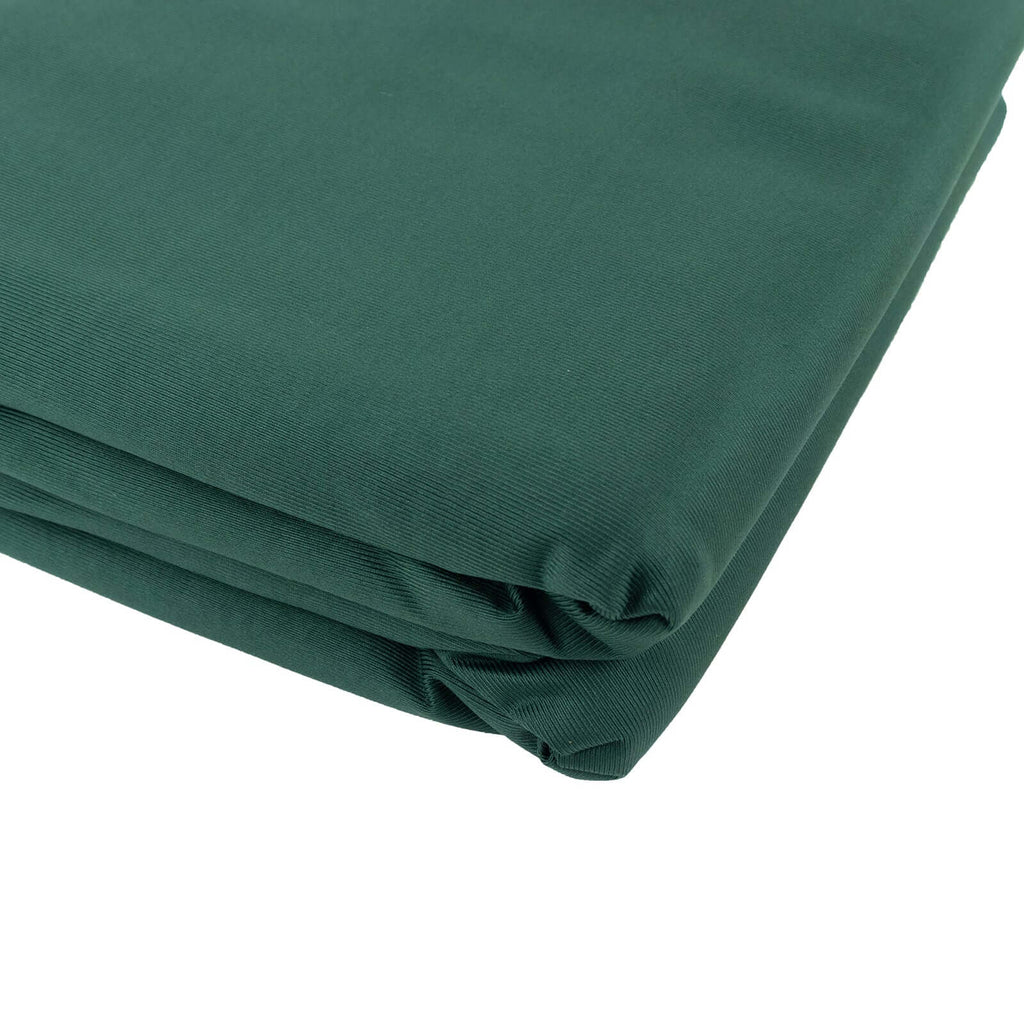 Hunter Emerald Green Scuba Polyester Fabric Roll, Wrinkle Free DIY Craft Fabric Bolt - 60"x10 Yards - Bell Racket Store
