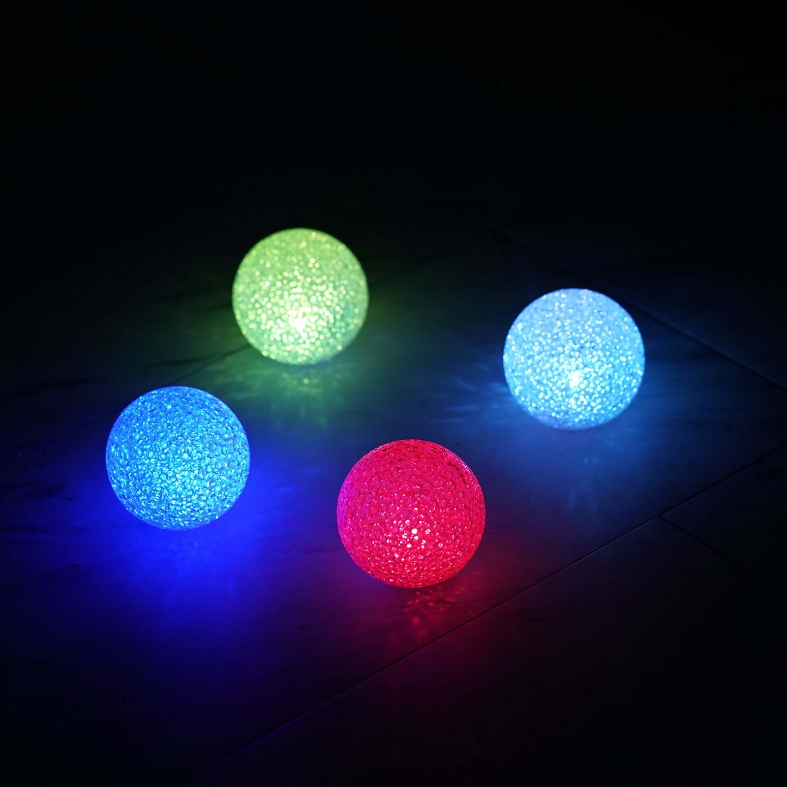 4-Pack LED Mini Light Globes Color Changing - Battery Operated Ball Centerpiece Fillers 3"