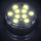 4-Pack LED Disc Lights Flower Shaped Design Warm White - Remote Operated DIY Lighting 3"