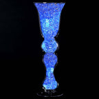 4-Pack Glass Trumpet Vases Pilsner Curved Design Clear - Stylish Flower Centerpieces for Events 20"