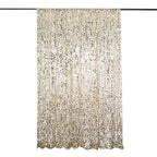 8ftx8ft Champagne Big Payette Sequin Event Curtain Drapes, Backdrop Event Panel