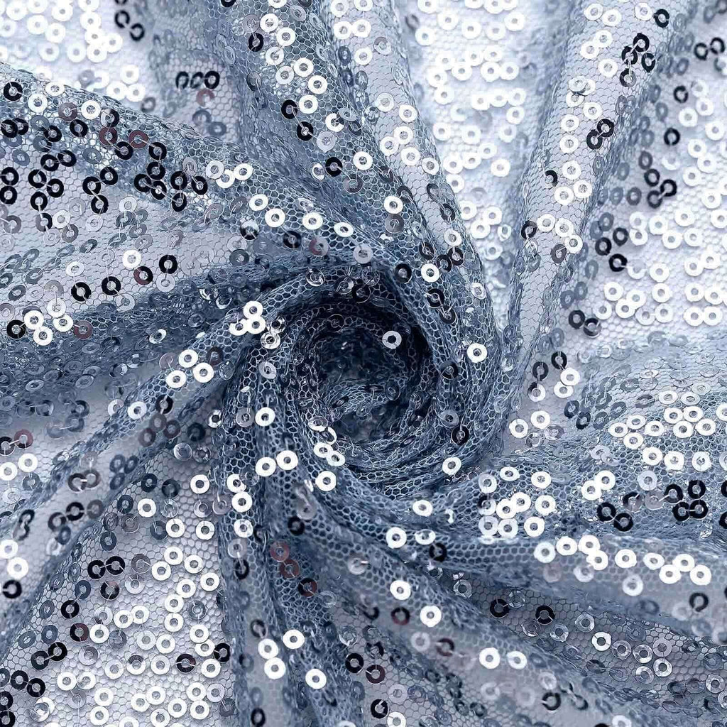 Sequin 20"x20" Napkin Dusty Blue - Shimmering Dinner Napkin