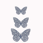 12-Pack 3D Butterfly Wall Decals, DIY Removable Mural Stickers Navy Blue Cake Decorations Eye-Catching Design
