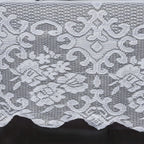 Lace 60"x126" Rectangular Oblong Tablecloth White - Premium Finish for Sophisticated Occasions