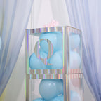 4-Pack Stickers Banner Custom Alphabet "Q" Design Iridescent - Text Stick-On Decorative Letters 5"