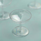 12-Pack Plastic Dessert Cup Candy Dishes Clear - Decorative Mini Pedestal Stands for Treats 2"