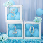 4-Pack Stickers Banner Custom 0-9 Number "9" Design Iridescent - Milestone Age and Date Stick-On Numbers 5"