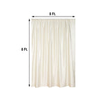 Ivory Crushed Velvet Backdrop Curtain â€“ 8ft x 8ft Event Drape with Rod Pocket, Privacy Panel for Photo Booths & Events